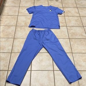 Bordova unisex scrub top 👖 pants blue size M